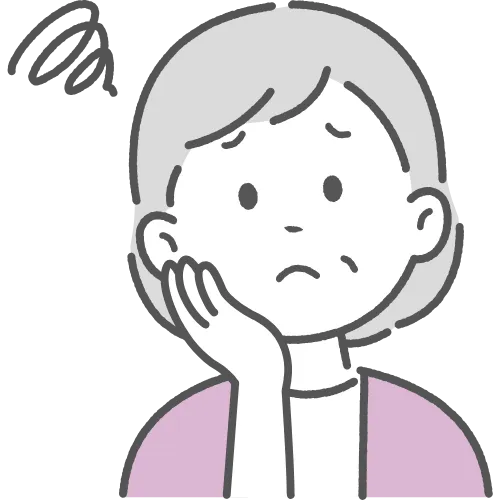 雨漏れの悩みを抱えている人物イラスト